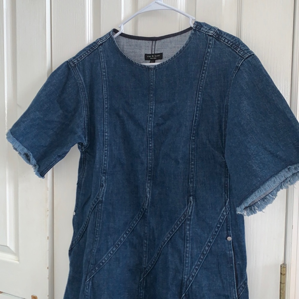 blue jean dress, size S